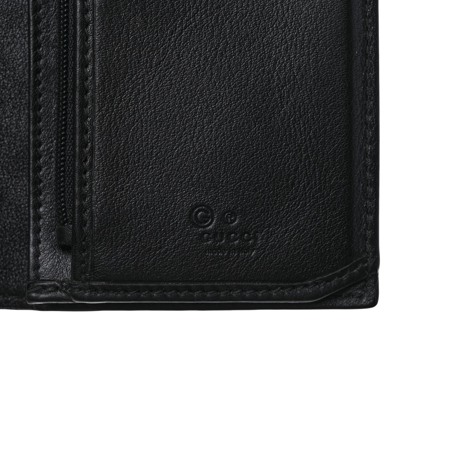 Gucci Microguccissima Bi-Fold Organizer Wallet Black 5 of 6