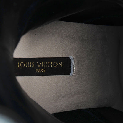 Louis Vuitton Suede Patent Leather Cancan High Boots Black 41 7 of 7