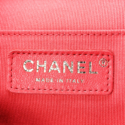 Chanel Lambskin Quilted Small Duma Drawstring Backpack Dark Pink 6 of 13