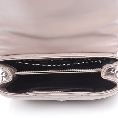 Saint Laurent Calfskin Y Quilted Toy Loulou Monogram Satchel Nude Powder 5 of 12