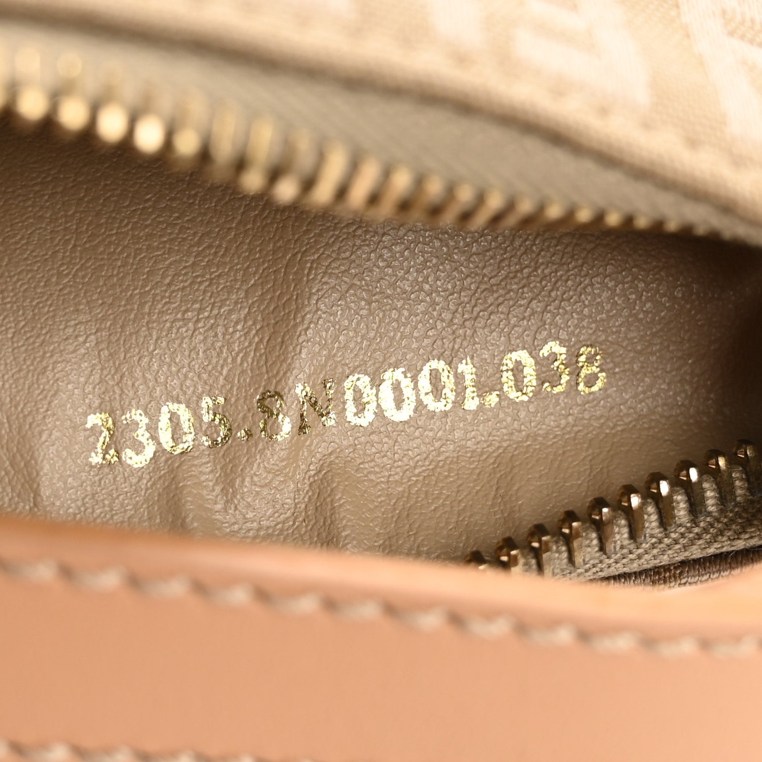 Fendi Zucchino Mini Pochette Beige Naturale 7 of 10