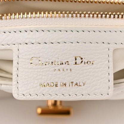 Christian Dior Calfskin Cannage Small Caro Bag Ivory 6 of 11