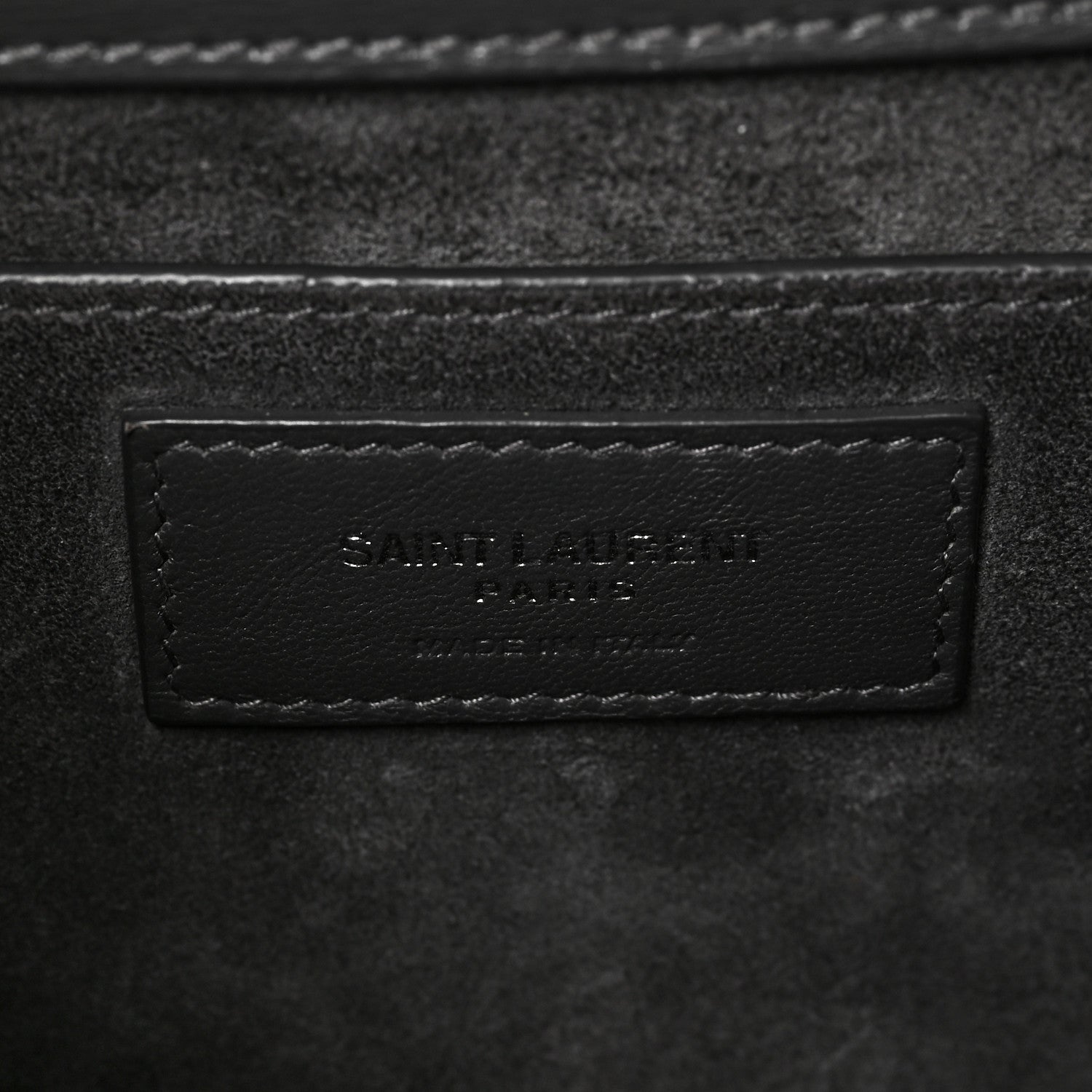 Saint Laurent Smooth Calfskin Medium Monogram Sunset Satchel Anthracite 6 of 9