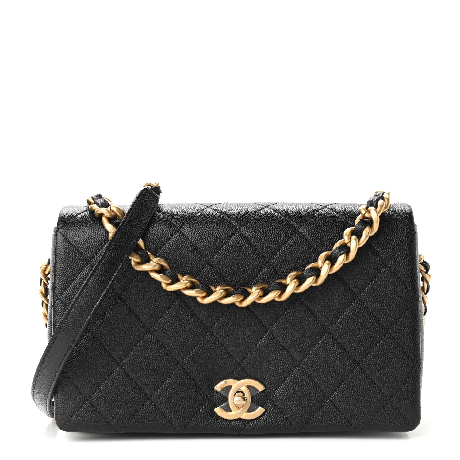 Chanel Caviar Quilted Medium Fashion Therapy Flap Bag Black 1 of 9