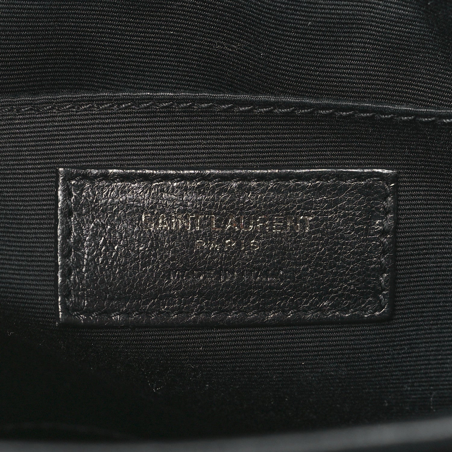 Saint Laurent Calfskin Matelasse Monogram Monochrome Lou Camera Bag Black 6 of 10