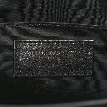 Saint Laurent Calfskin Matelasse Monogram Monochrome Lou Camera Bag Black 6 of 10
