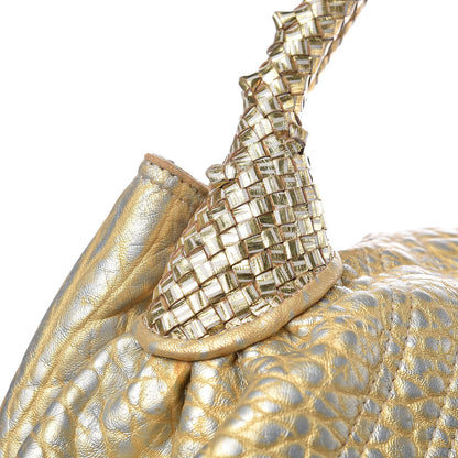 Fendi Nappa Nuvolata Bimetal Spy Oro Argento 11 of 13