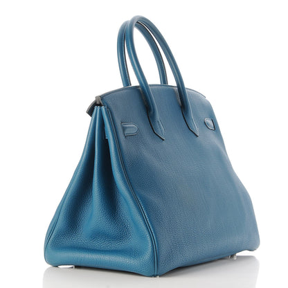 Hermes Togo Birkin 35 Bleu de Galice 3 of 33
