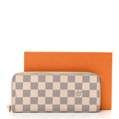 Louis Vuitton Damier Azur Clemence Wallet Rose Ballerine 10 of 10