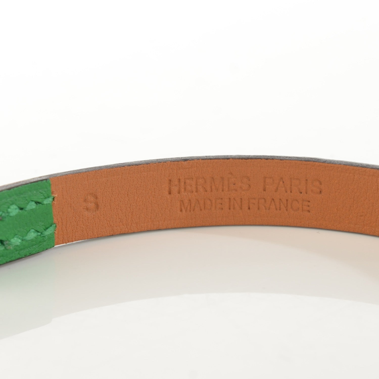 Hermes Chevre Mysore Micro Kelly Bracelet S Bambou 8 of 8