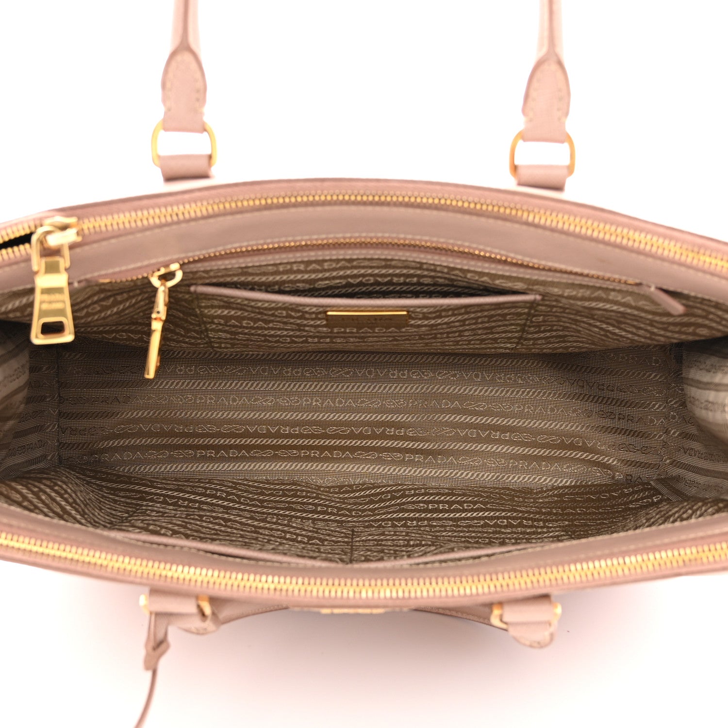 Prada Saffiano Lux Large Galleria Double Zip Tote Cammeo 5 of 14