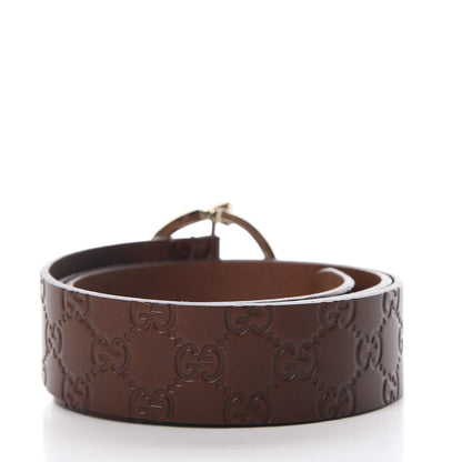 Gucci Guccissima Signature Belt 95 38 Dark Brown 2 of 9