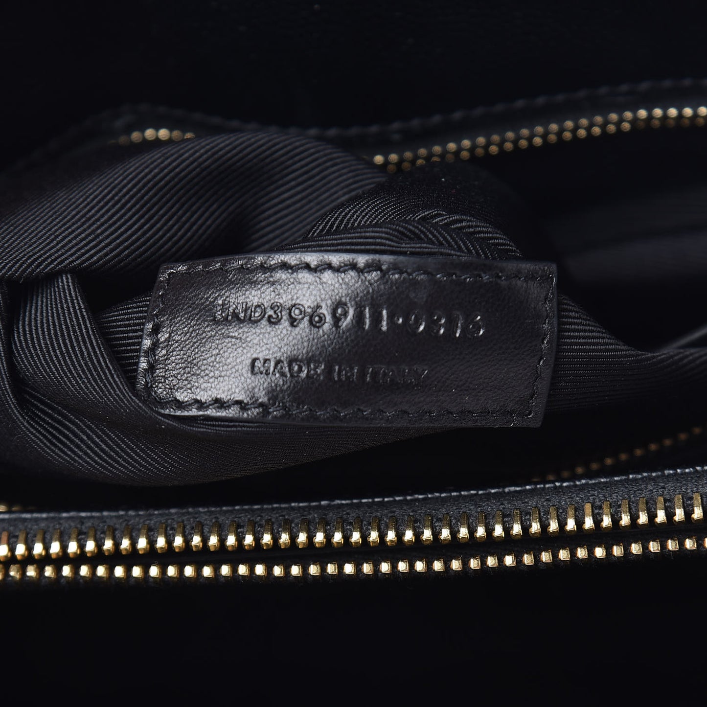 Grain De Poudre Matelasse Chevron Monogram Shopping Bag Black