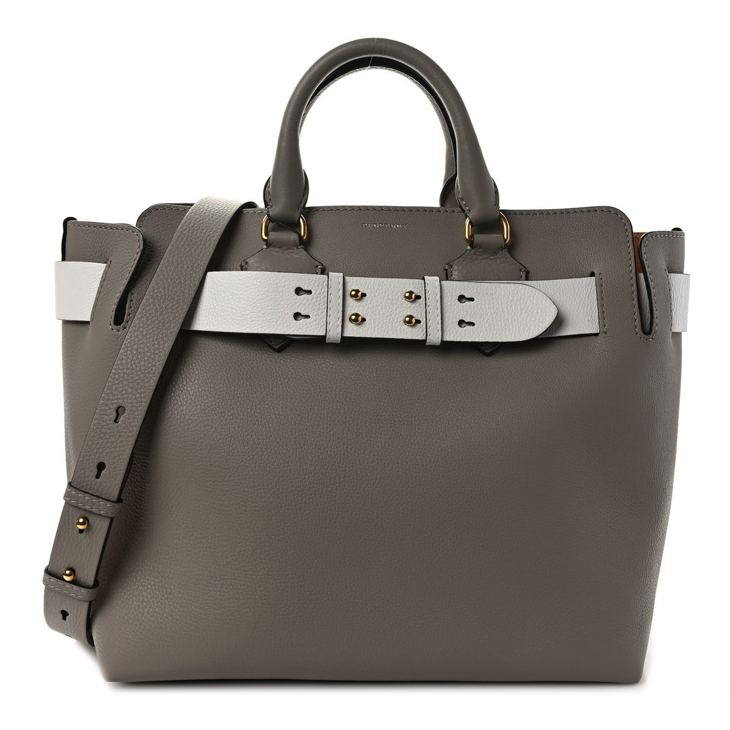 Soft Grain Calfskin Medium Belt Bag Mineral Grey