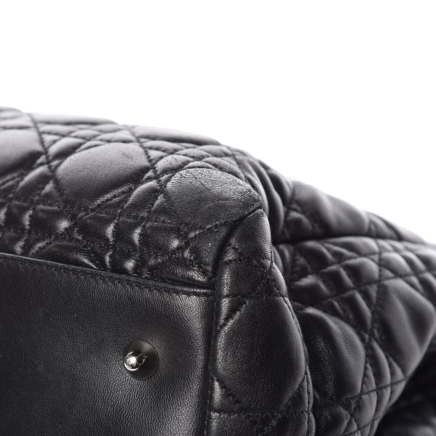 Christian Dior Lambskin Cannage Large Dior Soft Shopping Tote Black 12 of 15