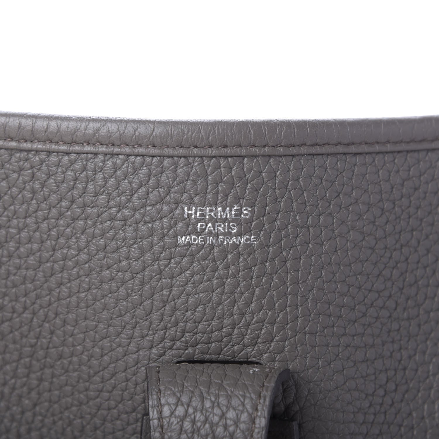 Hermes Taurillon Clemence Evelyne III GM Etain 8 of 8