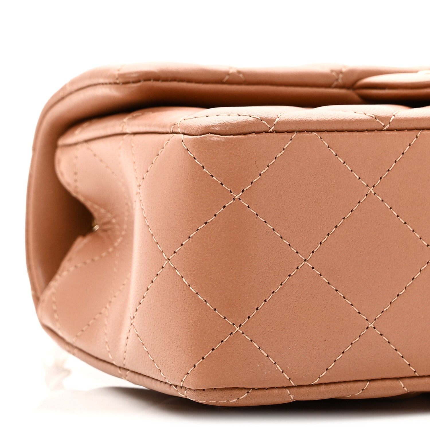 Chanel Lambskin Quilted Mini Rectangular Flap Brown 9 of 11