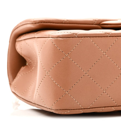 Chanel Lambskin Quilted Mini Rectangular Flap Brown 9 of 11
