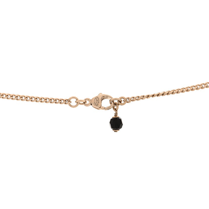 Chanel Crystal CC Heart Necklace Black Pearly White Gold 5 of 5