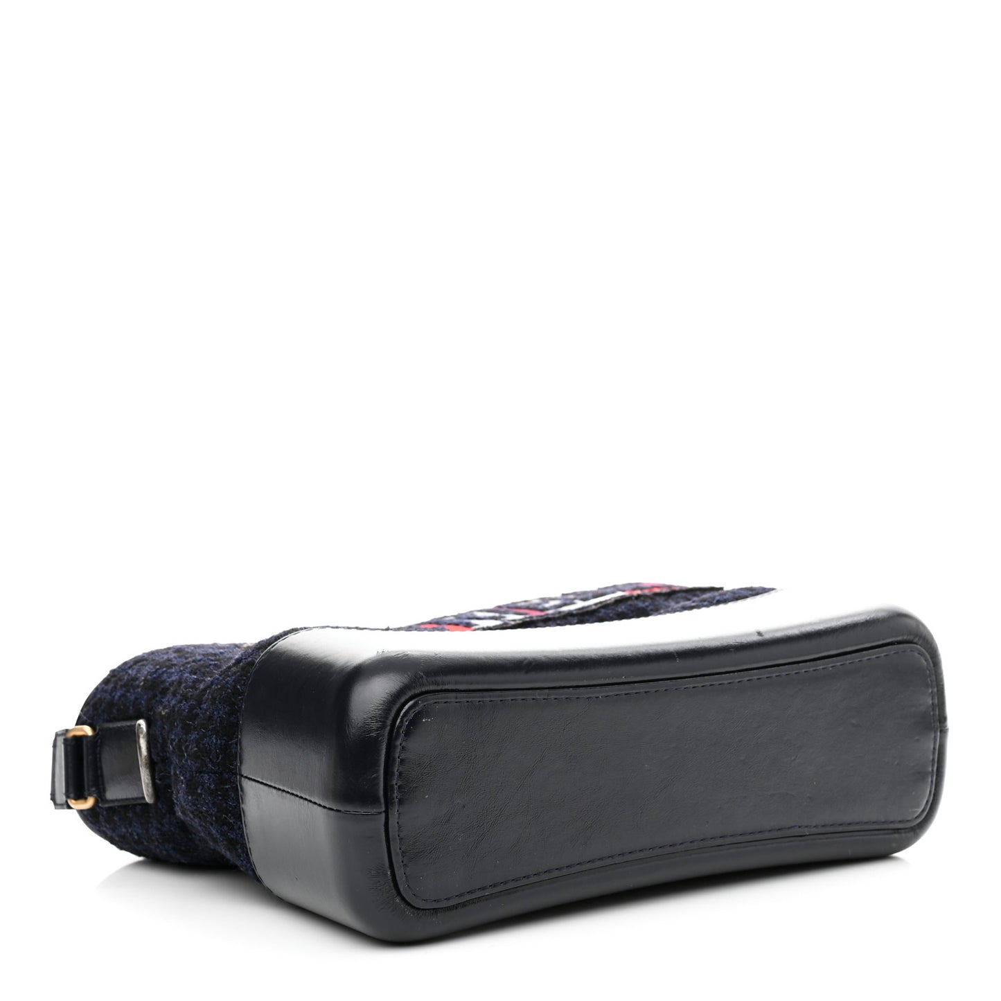 Tweed Calfskin Quilted Medium Gabrielle Hobo Black Blue