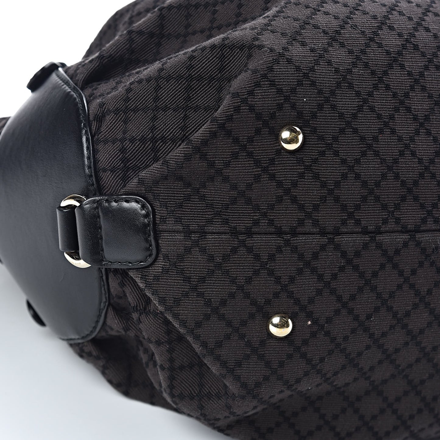 Diamante Bridle Tote Dark Brown