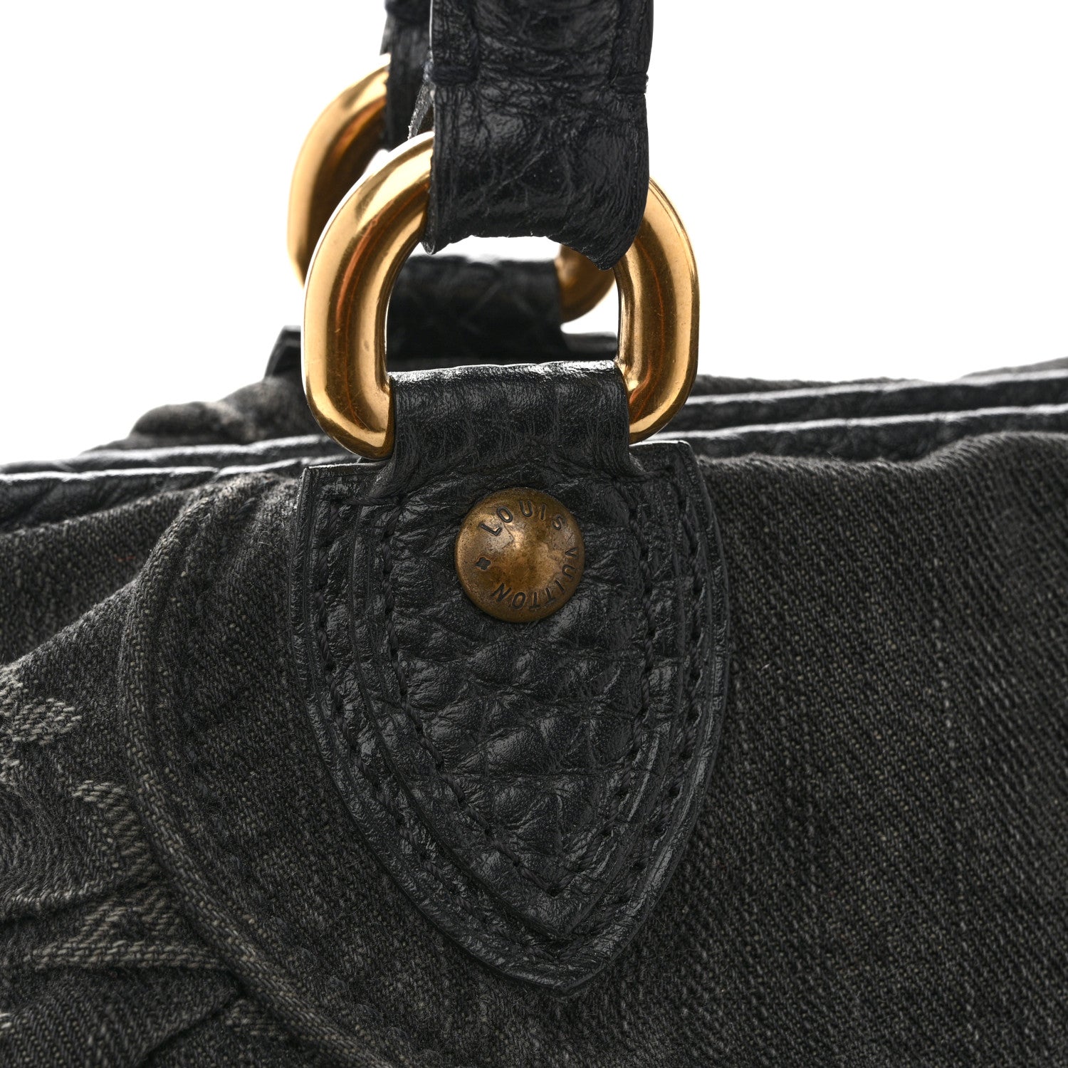 Louis Vuitton Denim Neo Cabby MM Black 13 of 14