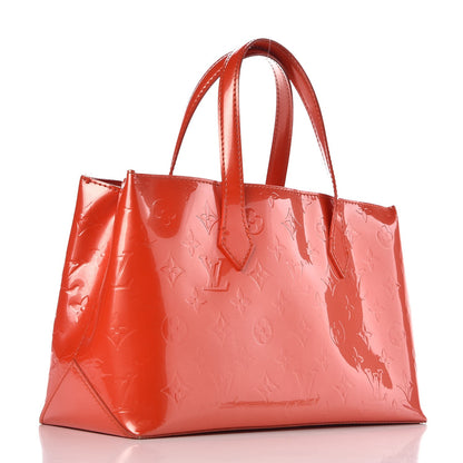 Louis Vuitton Vernis Wilshire PM Orange Sunset 2 of 11