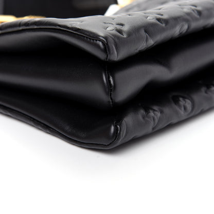 Louis Vuitton Lambskin Embossed Monogram Coussin PM Black 6 of 10