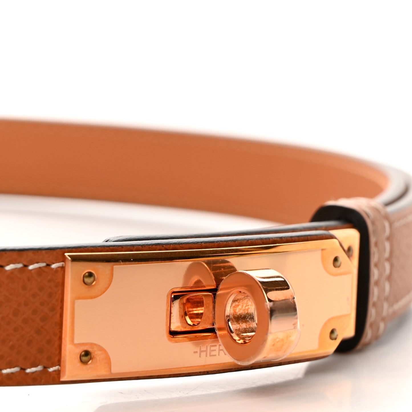 Epsom Kelly Belt Gold