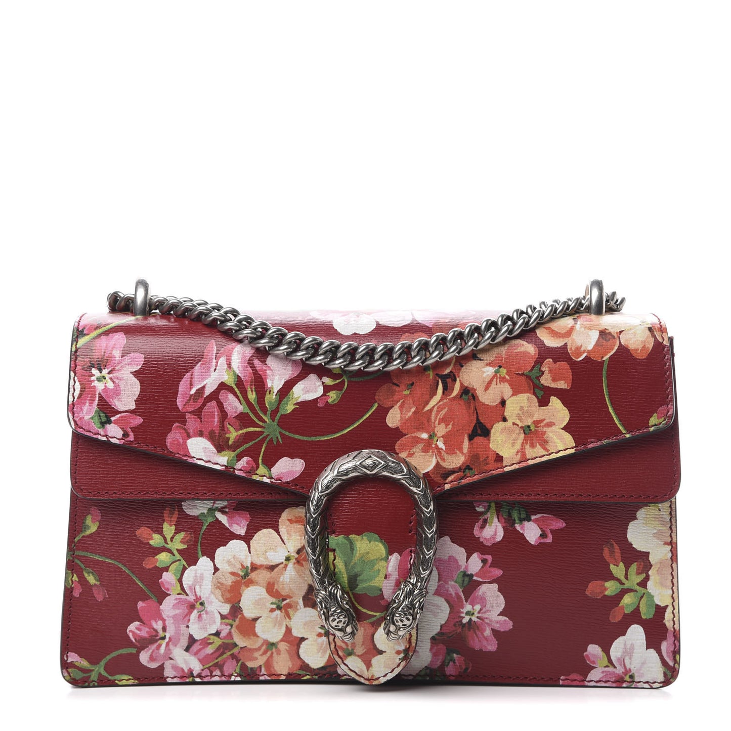 Calfskin Blooms Print Small Dionysus Shoulder Bag Romantic Cherry Multicolor