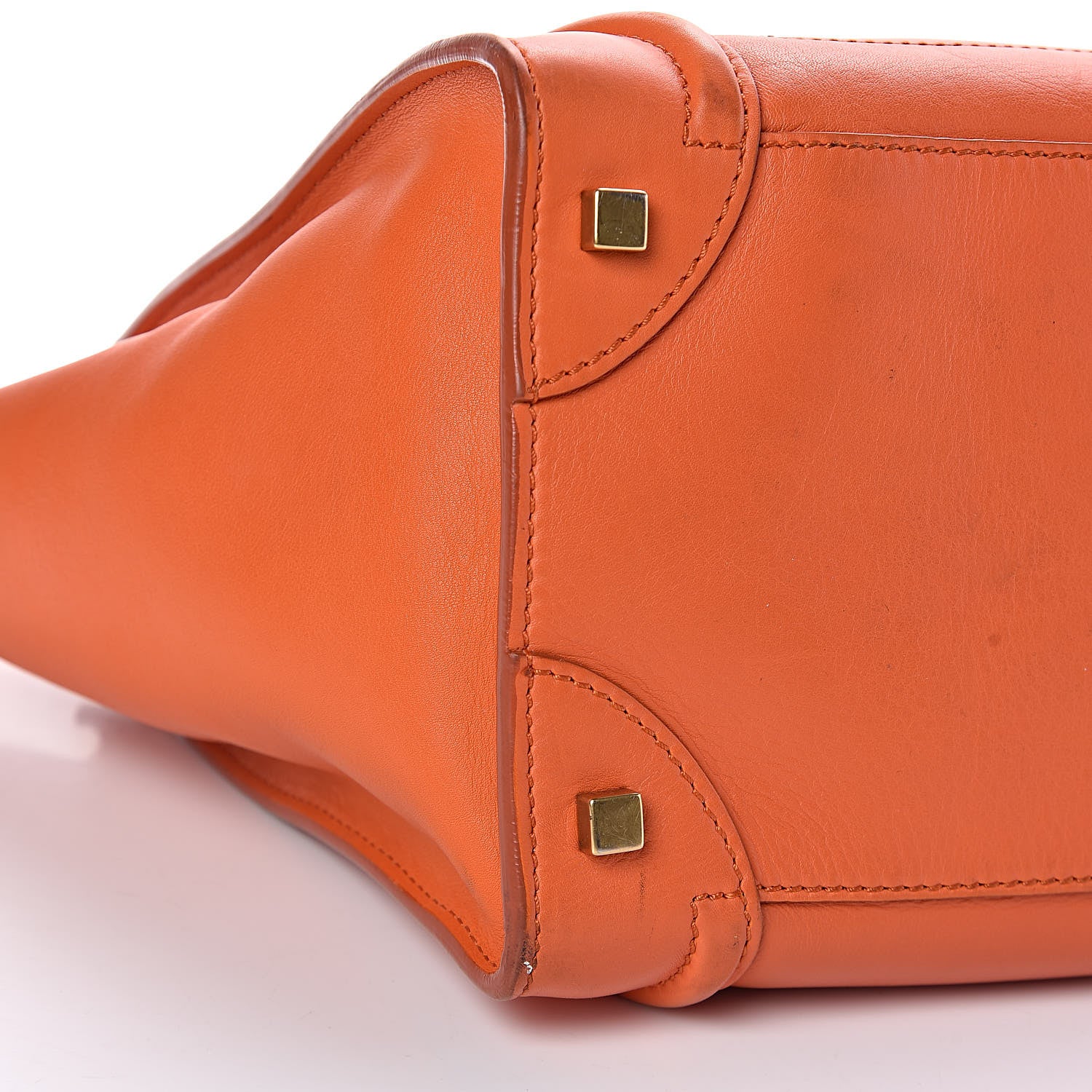 Celine Smooth Calfskin Mini Luggage Bright Orange 17 of 24
