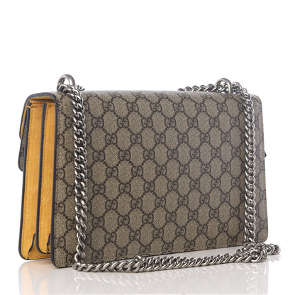 Gucci GG Supreme Monogram Small Dionysus Shoulder Bag Yellow 2 of 8