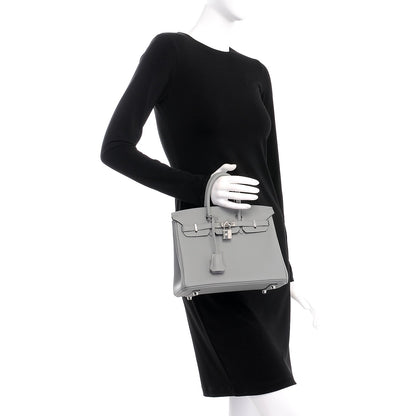 Hermes Togo Birkin 25 Gris Mouette 2 of 35