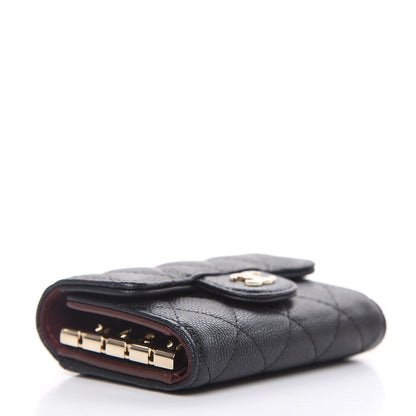 Chanel Caviar Quilted Classic 4 Key Holder Wallet Black 4 of 9