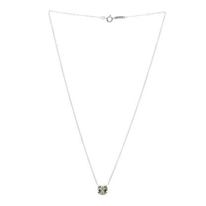 Tiffany Sterling Silver Prasiolite Sparklers Pendant Necklace 2 of 4