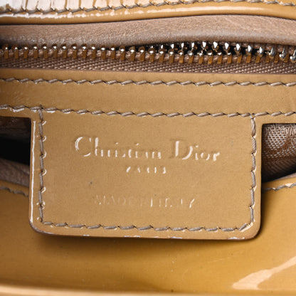Christian Dior Patent Cannage Medium Lady Dior Beige 6 of 10