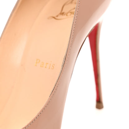 Christian Louboutin Patent Decollete 554 100 Pumps 38.5 Nude 10 of 13