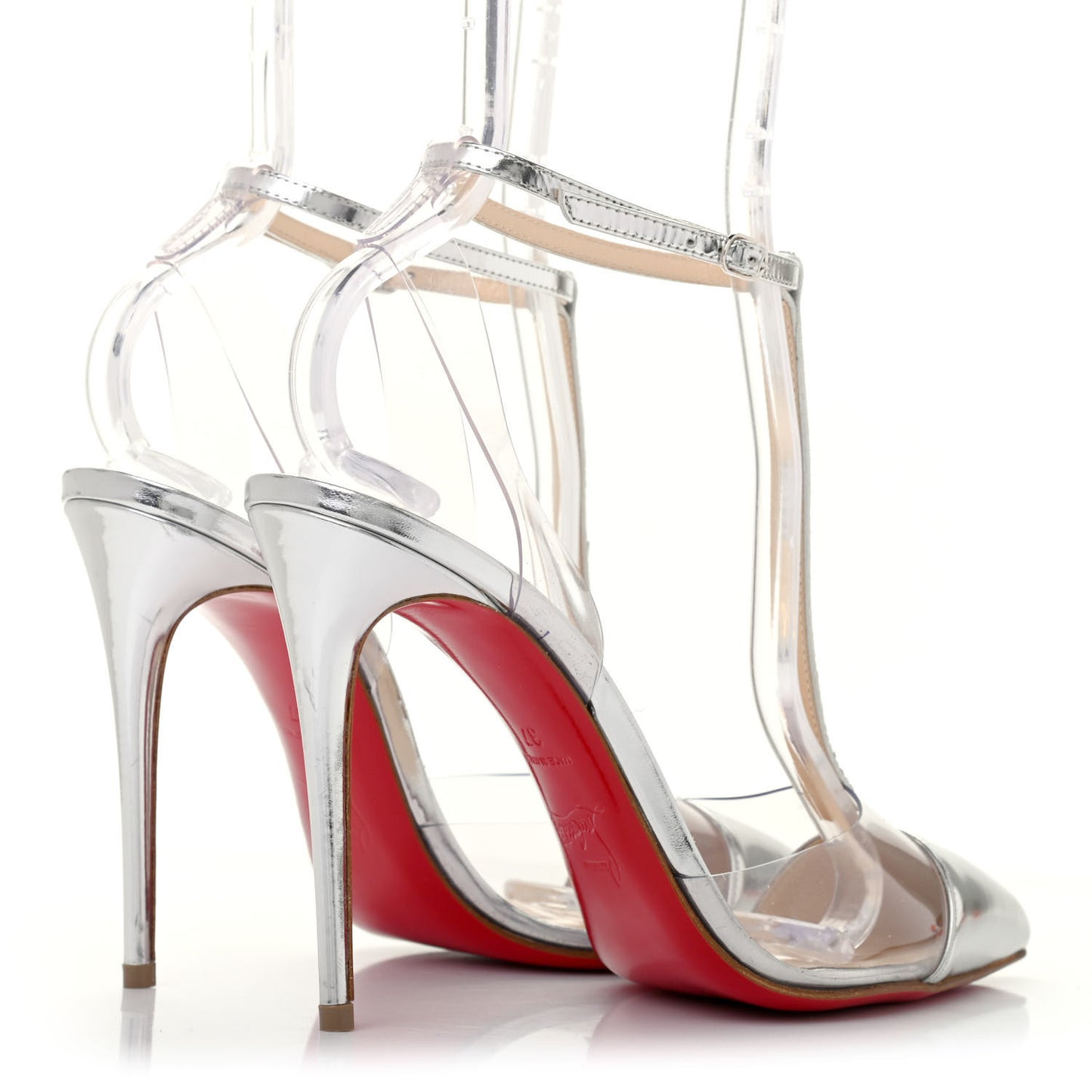Specchio PVC Crystal Nosy 100 Pumps 37 Silver