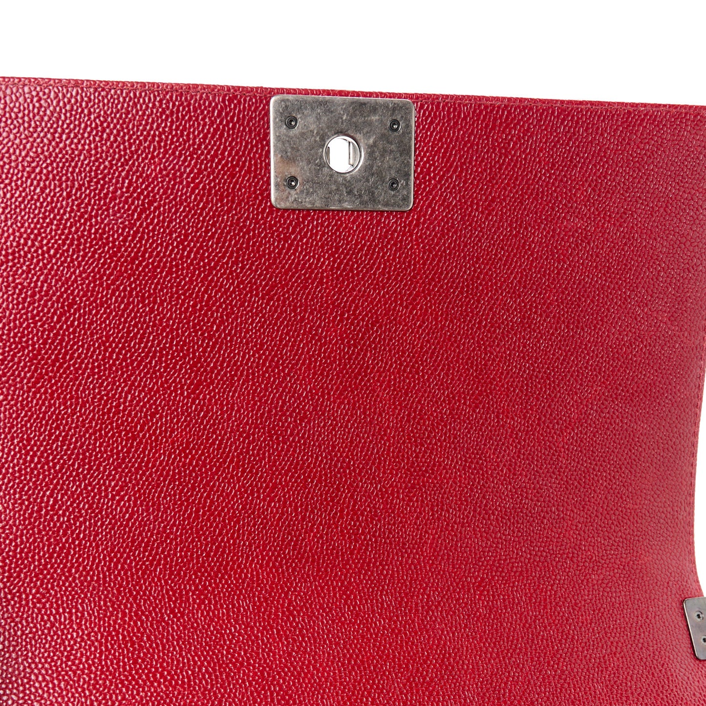 Caviar Quilted New Medium Boy Flap Dark Red