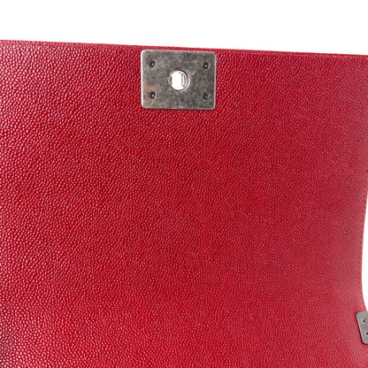 Chanel Caviar Quilted New Medium Boy Flap Dark Red 11 of 12