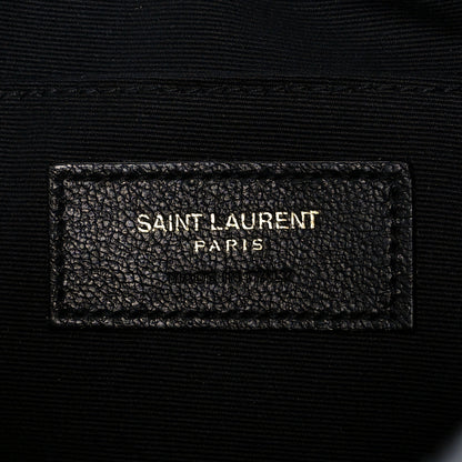 Saint Laurent Calfskin Matelasse Monogram Lou Camera Bag Black 7 of 13