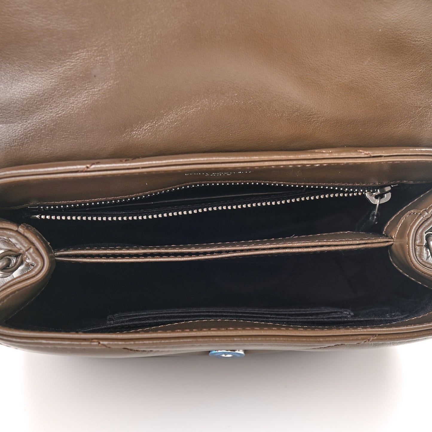 Calfskin Y Quilted Monogram Toy Loulou Crossbody Bag Faggio