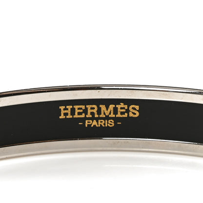 Hermes Enamel Printed Narrow Rubans de Cheval Bracelet 70 4 of 5