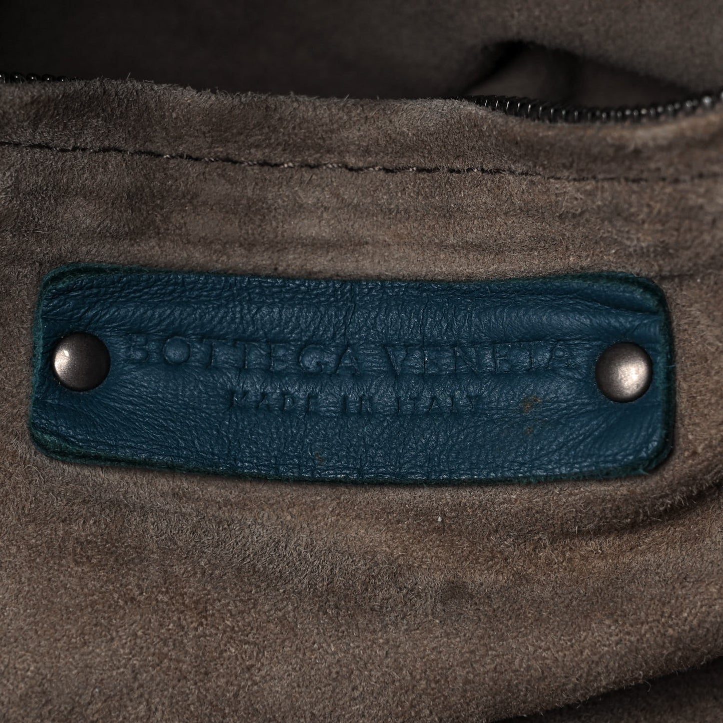 Nappa Intrecciato Medium Garda Bag Blue