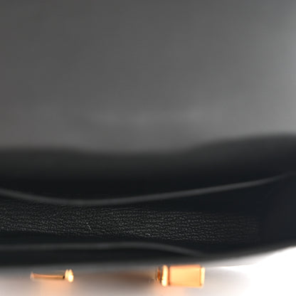 Hermes Shiny Alligator Constance Slim Wallet Black 5 of 8