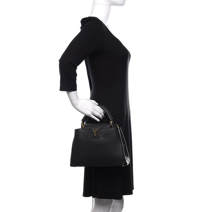 Louis Vuitton Taurillon Capucines BB Black 3 of 12