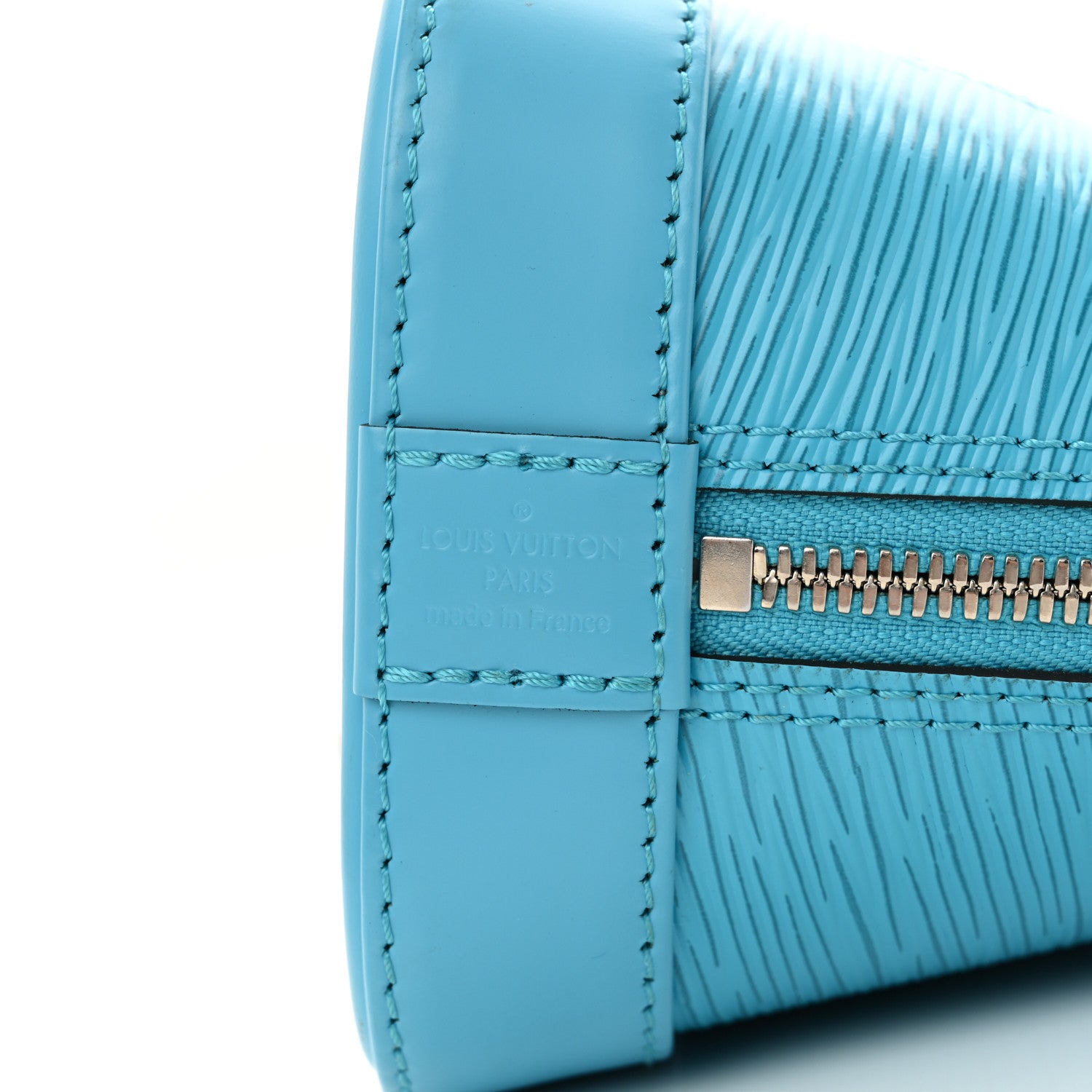 Louis Vuitton Epi Jacquard Alma BB Turquoise 6 of 9