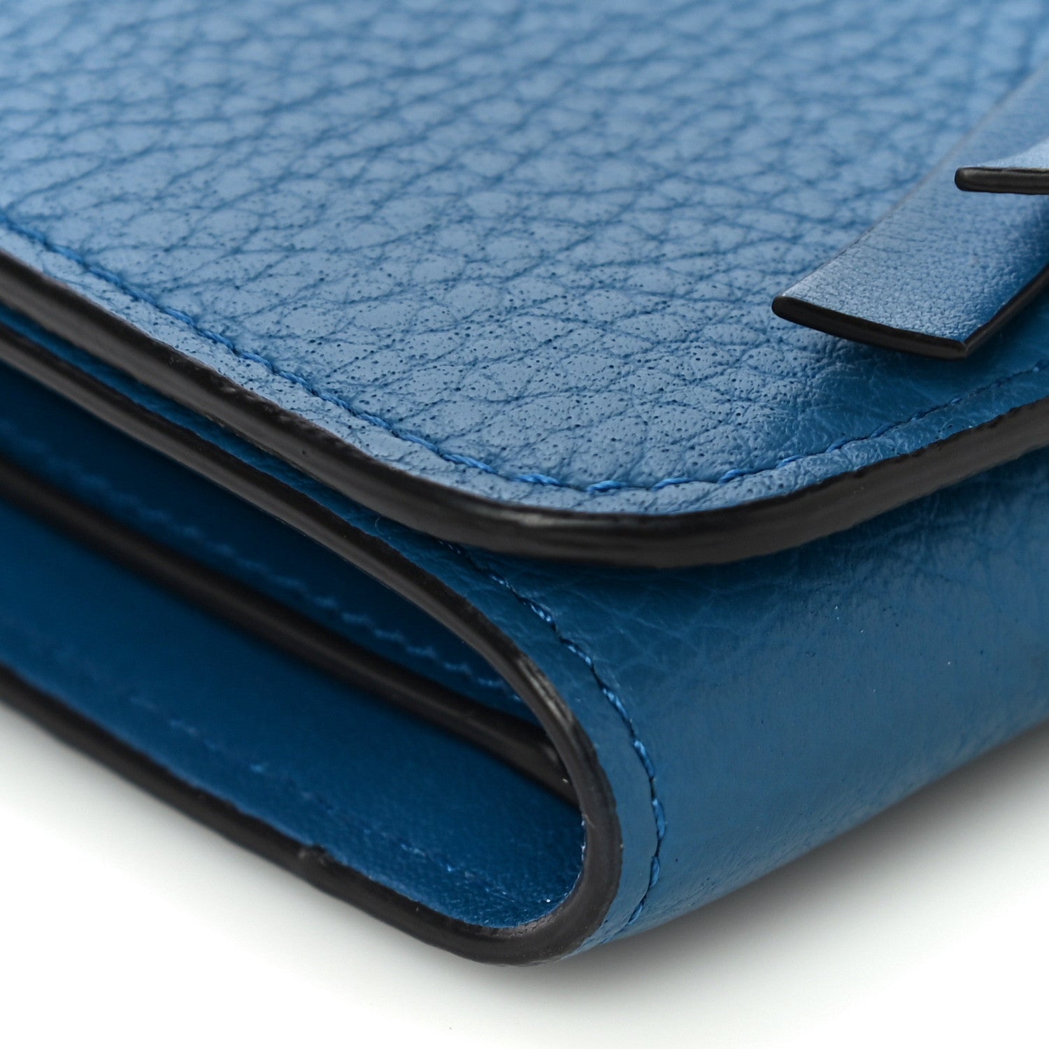 Chloe Calfskin Alphabet Compact Wallet Smoky Blue 8 of 11