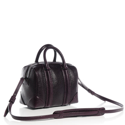 Givenchy Glazed Pebbled Calfskin Mini Lucrezia Aubergine 3 of 9