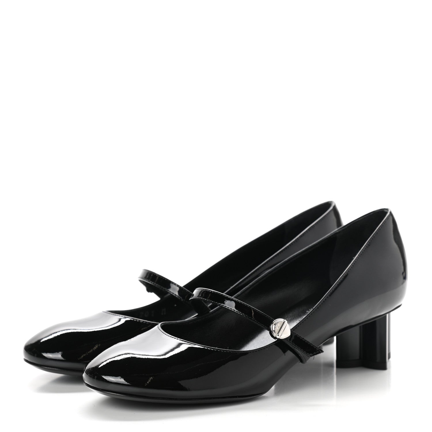 Louis Vuitton Patent Uniformes Silhouette 40mm Pumps 37 Black 3 of 8